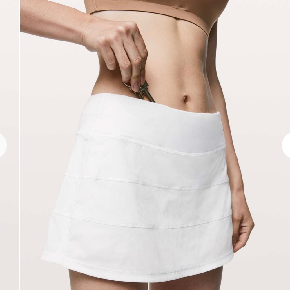 NWT Lululemon Pace Rival Skirt (Regular) *4-way Stretch 13" White